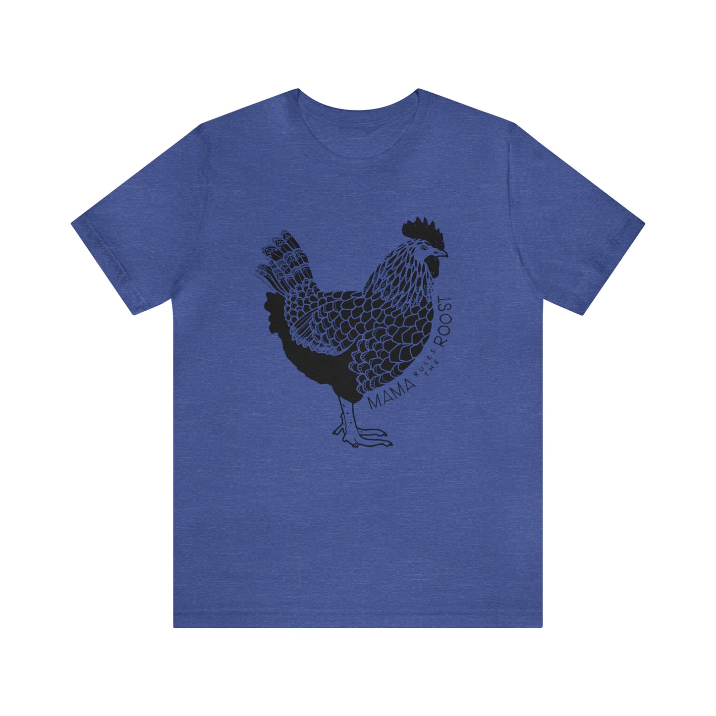 'MAMA RULES THE ROOST' CHICKEN MOM T-SHIRT