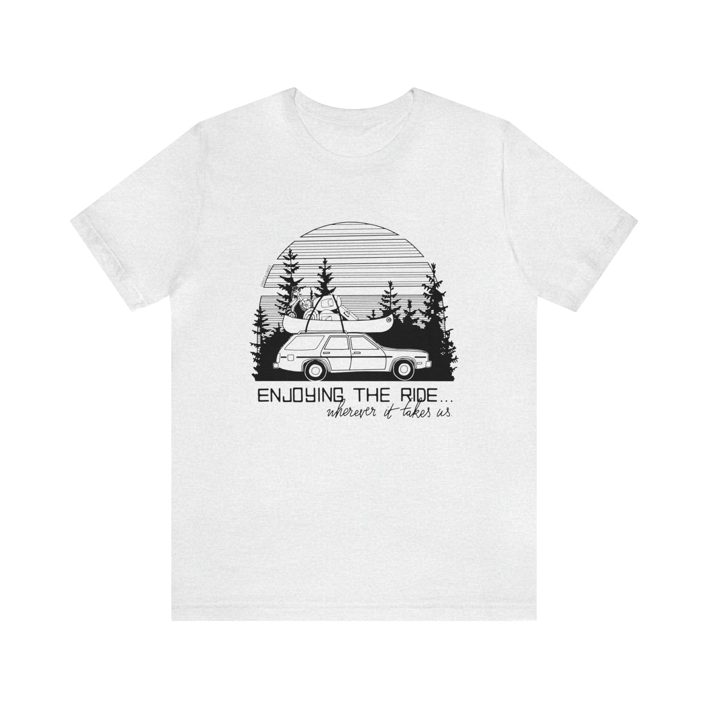 'ENJOYING THE RIDE' UNISEX T-SHIRT