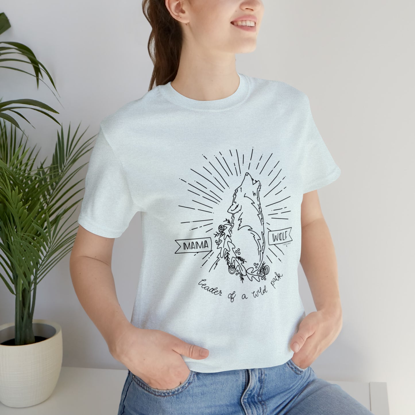 'LEADER OF A WILD PACK' WOLF MOM T-SHIRT