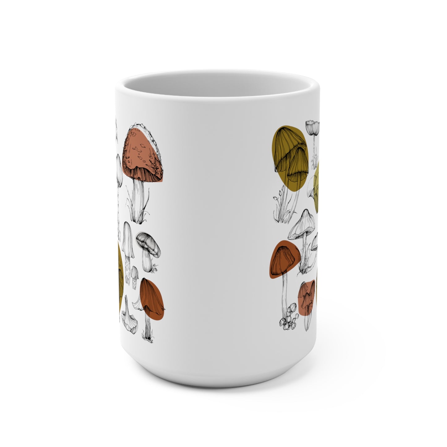 BOTANICAL MUSHROOM CERAMIC COFFEE MUG