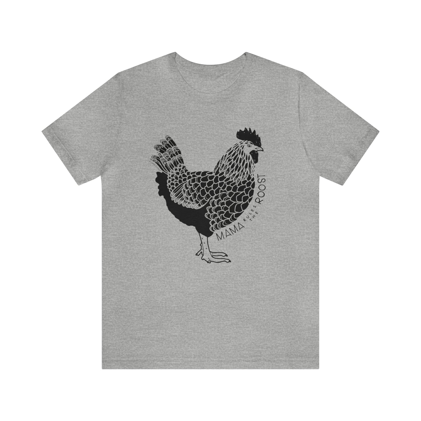 'MAMA RULES THE ROOST' CHICKEN MOM T-SHIRT
