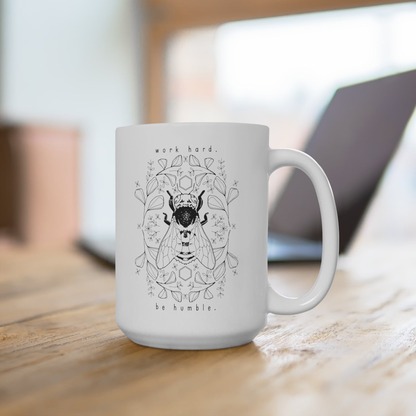 'WORK HARD, BE HUMBLE' 15 OZ COFFEE MUG