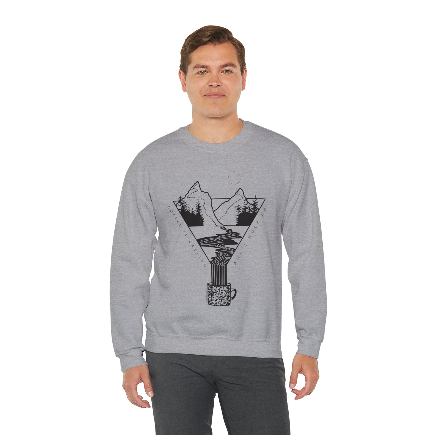'COFFEE IS CALLING' UNISEX SWEATSHIRT