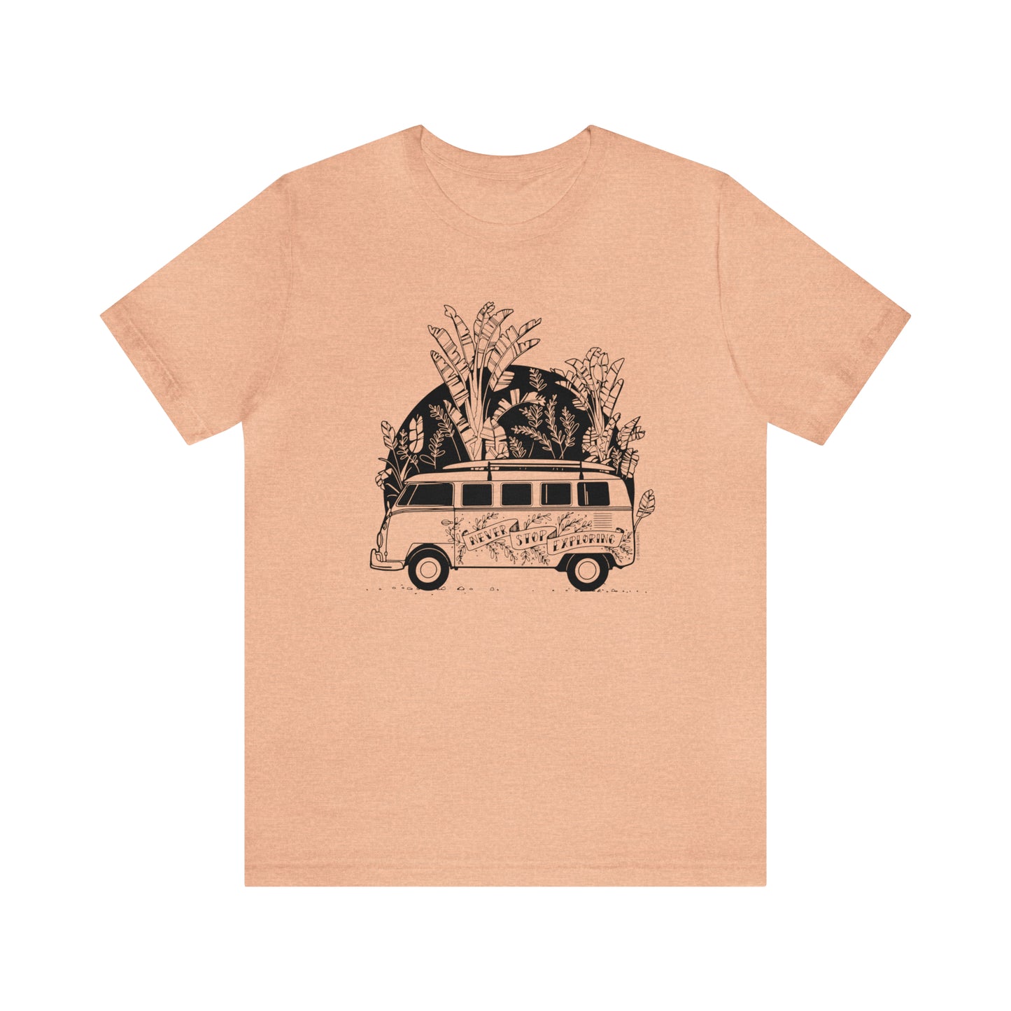'NEVER STOP EXPLORING' VAN LIFE UNISEX T-SHIRT