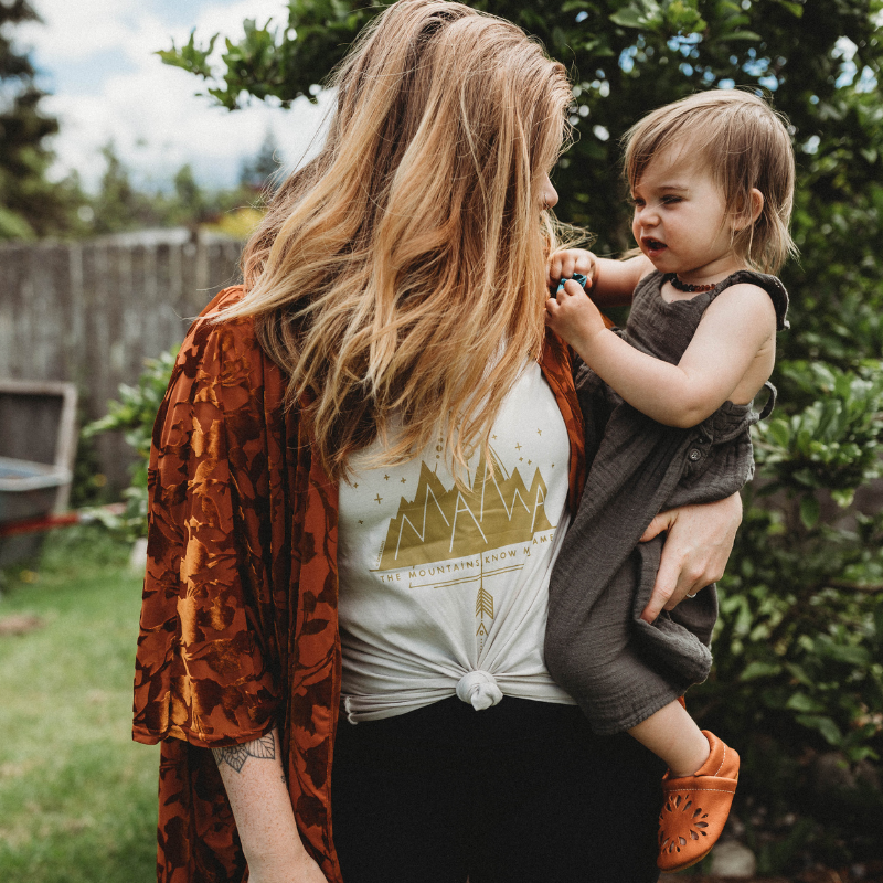 'MAMA: THE MOUNTAINS KNOW MY NAME' MOM T-SHIRT