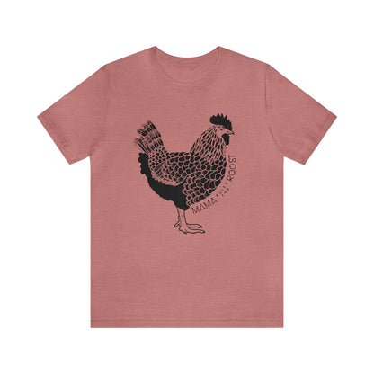 'MAMA RULES THE ROOST' CHICKEN MOM T-SHIRT