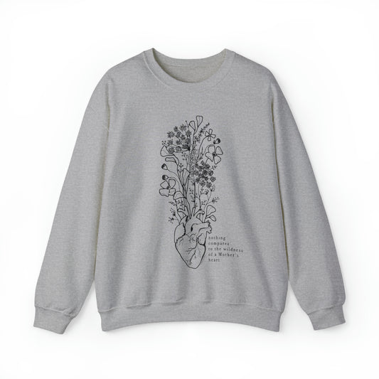 'THE WILDNESS OF A MOTHERS HEART' MOM SWEATSHIRT