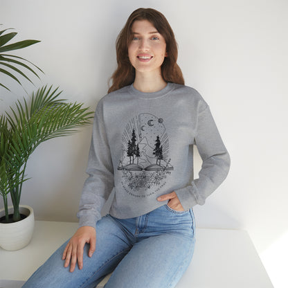 'BE BRAVE ENOUGH TO TURN THE PAGE' WOMENS SWEATSHIRT