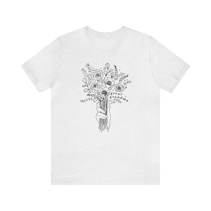 'GREAT-GRANDMA: PICKING WILD FLOWERS' GREAT-GRANDMA T-SHIRT