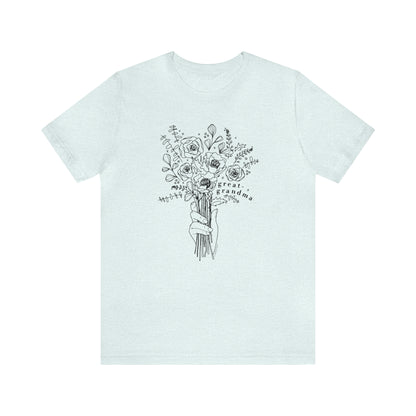 'GREAT-GRANDMA: PICKING WILD FLOWERS' GREAT-GRANDMA T-SHIRT