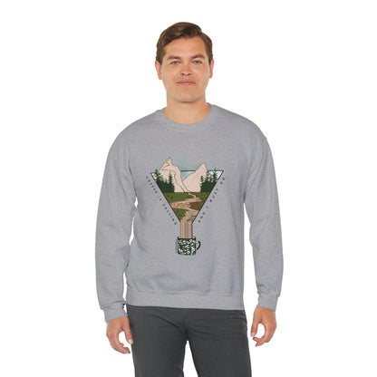'COFFEE IS CALLING AND I MUST GO' UNISEX SWEATSHIRT | FULL COLOR