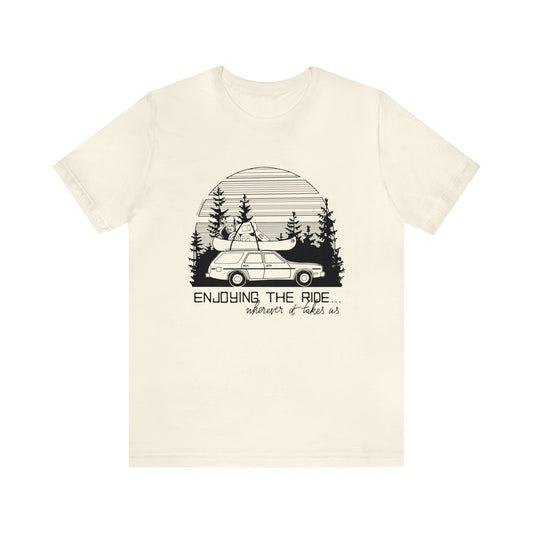 'ENJOYING THE RIDE' UNISEX T-SHIRT