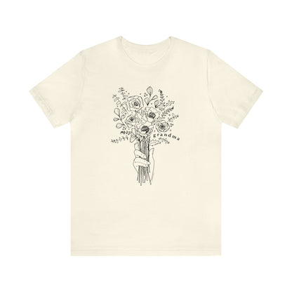 'GRANDMA: PICKING WILDFLOWERS' GRANDMA T-SHIRT