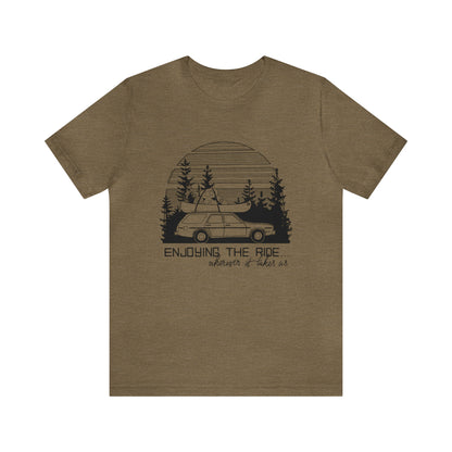 'ENJOYING THE RIDE' UNISEX T-SHIRT