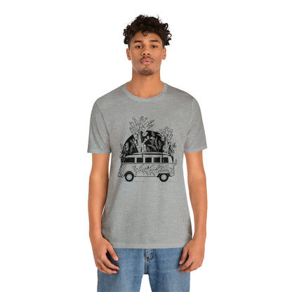 'NEVER STOP EXPLORING' VAN LIFE UNISEX T-SHIRT