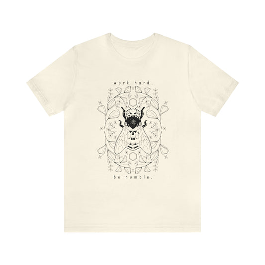 'WORK HARD. BE HUMBLE' WOMENS HONEYBEE T-SHIRT