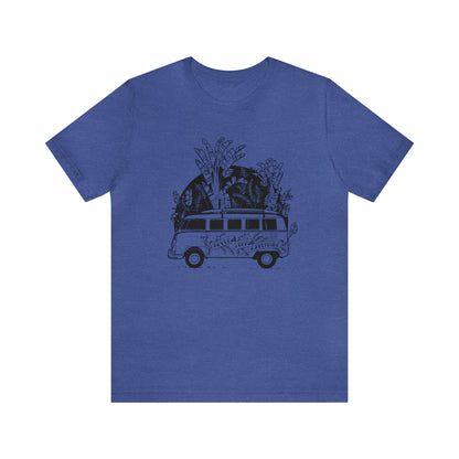 'NEVER STOP EXPLORING' VAN LIFE UNISEX T-SHIRT