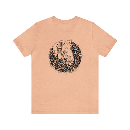 'LIVING AMONG THE WILD' MAMA FOX MOM T-SHIRT