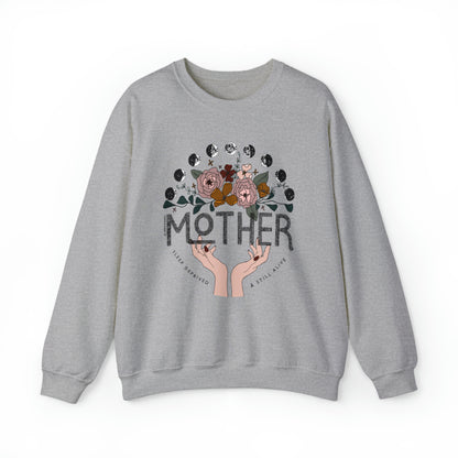 'MOTHER: SLEEP DEPRIVED + STILL ALIVE' MOM SWEATSHIRT