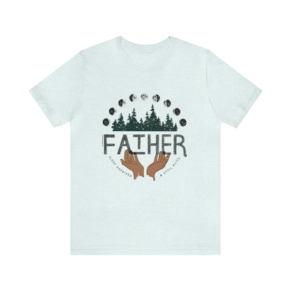 'FATHER: SLEEP DEPRIVED + STILL ALIVE' DAD T-SHIRT | FULL COLOR INK