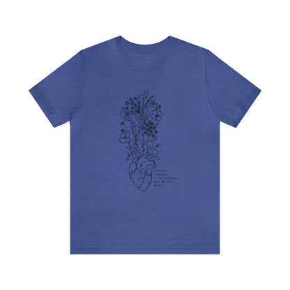 'THE WILDNESS OF A MOTHERS HEART' MAMA ANATOMICAL HEART MOM T-SHIRT