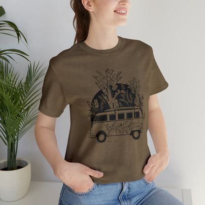 'NEVER STOP EXPLORING' VAN LIFE UNISEX T-SHIRT