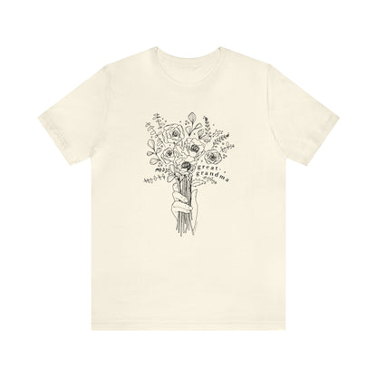 'GREAT-GRANDMA: PICKING WILD FLOWERS' GREAT-GRANDMA T-SHIRT