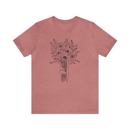 'GRANDMA: PICKING WILDFLOWERS' GRANDMA T-SHIRT