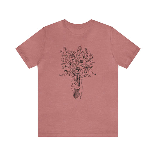 'GRANDMA: PICKING WILDFLOWERS' GRANDMA T-SHIRT