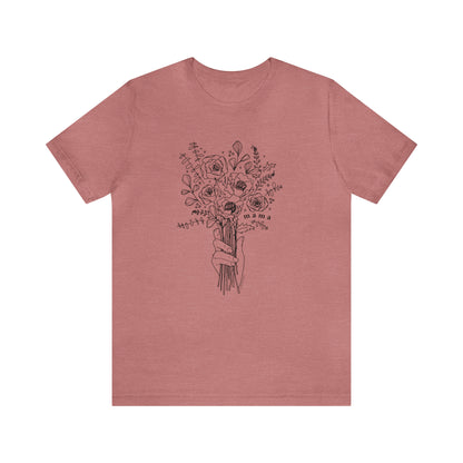 'MAMA: PICKING WILDFLOWERS' MOM T-SHIRT