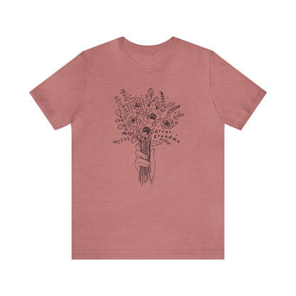 'GREAT-GRANDMA: PICKING WILD FLOWERS' GREAT-GRANDMA T-SHIRT