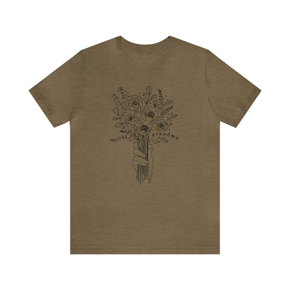 'GRANDMA: PICKING WILDFLOWERS' GRANDMA T-SHIRT