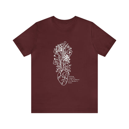 'THE WILDNESS OF A MOTHERS HEART' MAMA ANATOMICAL HEART MOM T-SHIRT