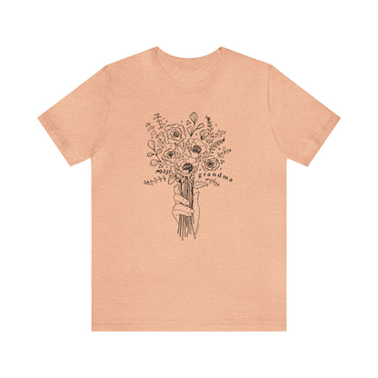 'GRANDMA: PICKING WILDFLOWERS' GRANDMA T-SHIRT