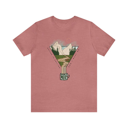 'COFFEE IS CALLING AND I MUST GO' UNISEX T-SHIRT | FULL COLOR