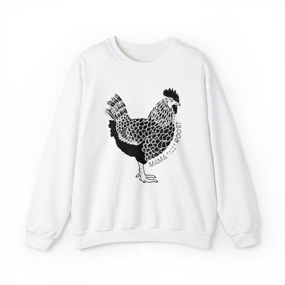 'MAMA RULES THE ROOST' WOMENS CHICKEN SWEATSHIRT