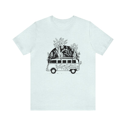 'NEVER STOP EXPLORING' VAN LIFE UNISEX T-SHIRT