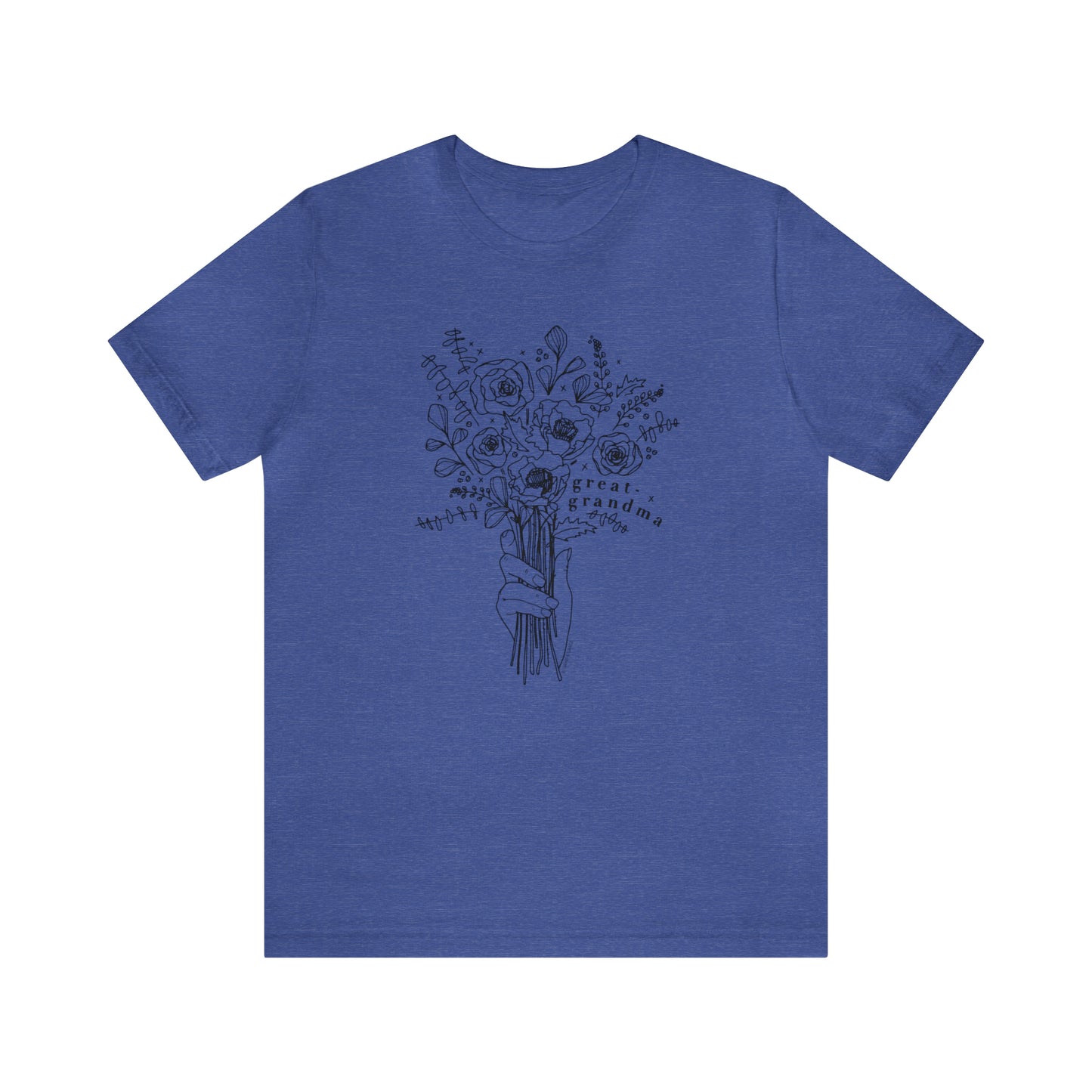 'GREAT-GRANDMA: PICKING WILD FLOWERS' GREAT-GRANDMA T-SHIRT