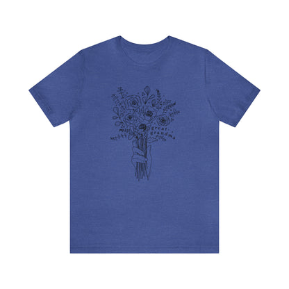 'GREAT-GRANDMA: PICKING WILD FLOWERS' GREAT-GRANDMA T-SHIRT