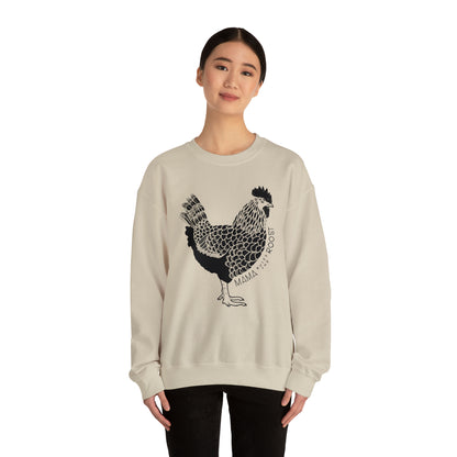 'MAMA RULES THE ROOST' WOMENS CHICKEN SWEATSHIRT