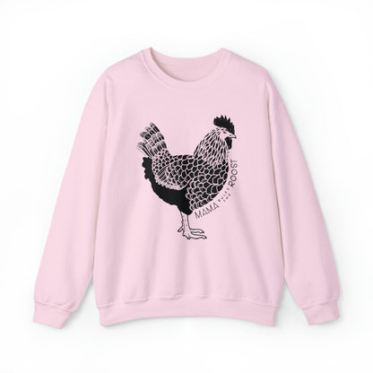 'MAMA RULES THE ROOST' WOMENS CHICKEN SWEATSHIRT