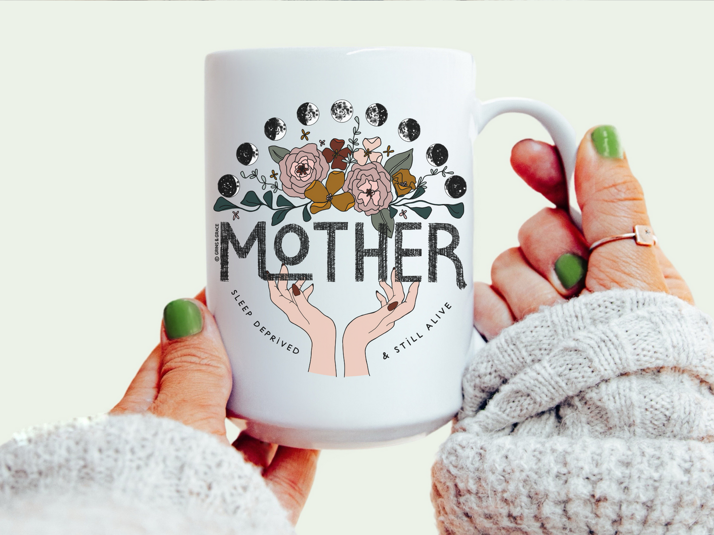 'MOTHER: SLEEP DEPRIVED & STILL ALIVE' 15 OZ COFFEE MUG