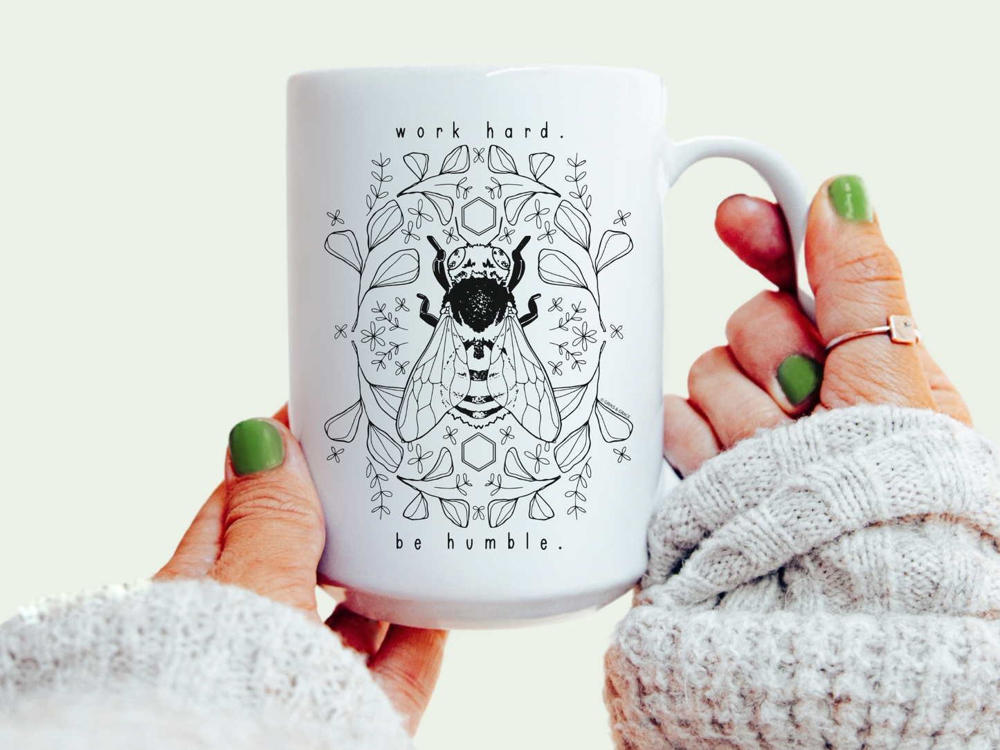 'WORK HARD, BE HUMBLE' 15 OZ COFFEE MUG