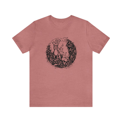 'LIVING AMONG THE WILD' MAMA FOX MOM T-SHIRT
