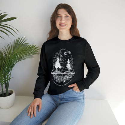 'BE BRAVE ENOUGH TO TURN THE PAGE' WOMENS SWEATSHIRT