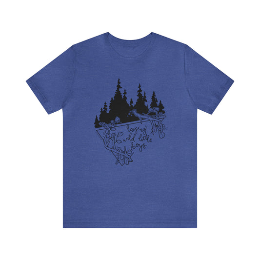 'RAISING WILD LITTLE BOYS' MOM T-SHIRT