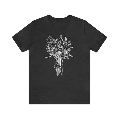 'GRANDMA: PICKING WILDFLOWERS' GRANDMA T-SHIRT