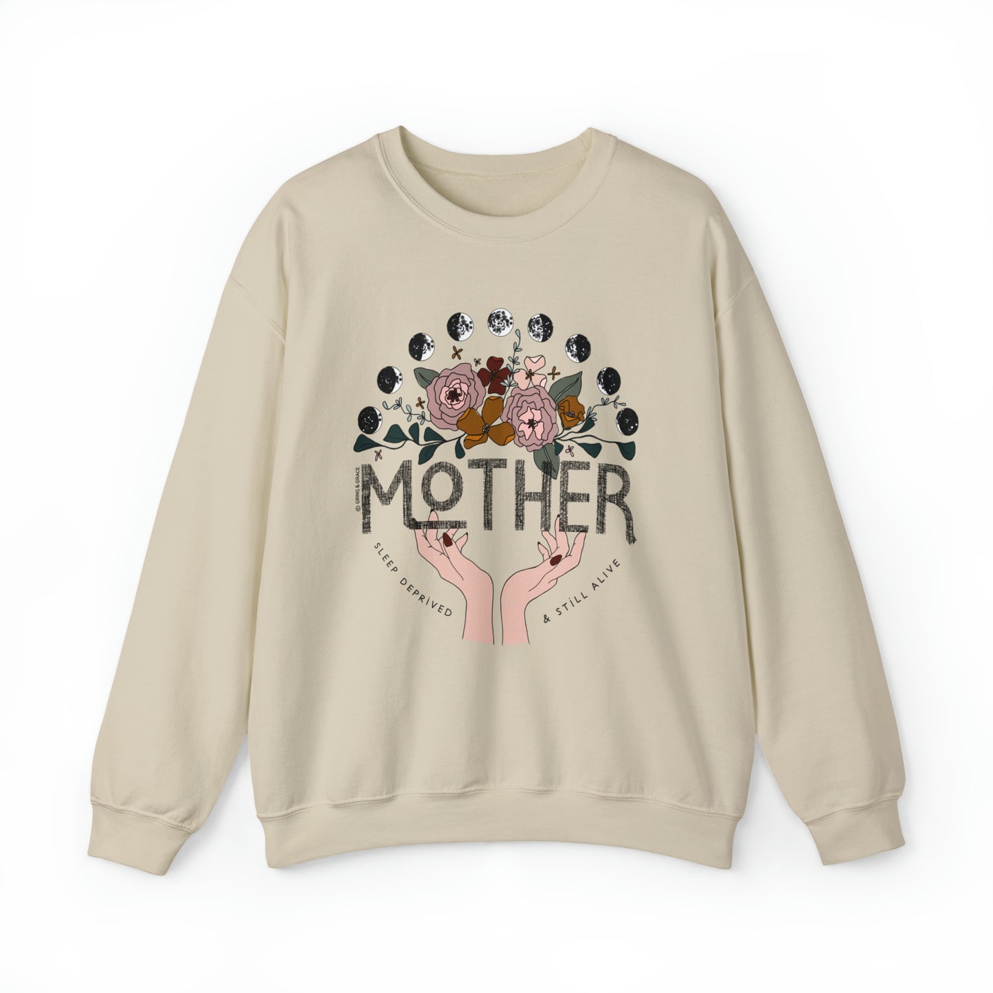 'MOTHER: SLEEP DEPRIVED + STILL ALIVE' MOM SWEATSHIRT