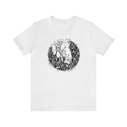 'LIVING AMONG THE WILD' MAMA FOX MOM T-SHIRT