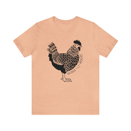 'MAMA RULES THE ROOST' CHICKEN MOM T-SHIRT